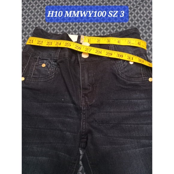 MM JEANS STRETCH DENIM DARK BLUE, WAIST 27iN, H10 MMWY100 SZ 3 , BUTT LIFTING, - Picture 1 of 13